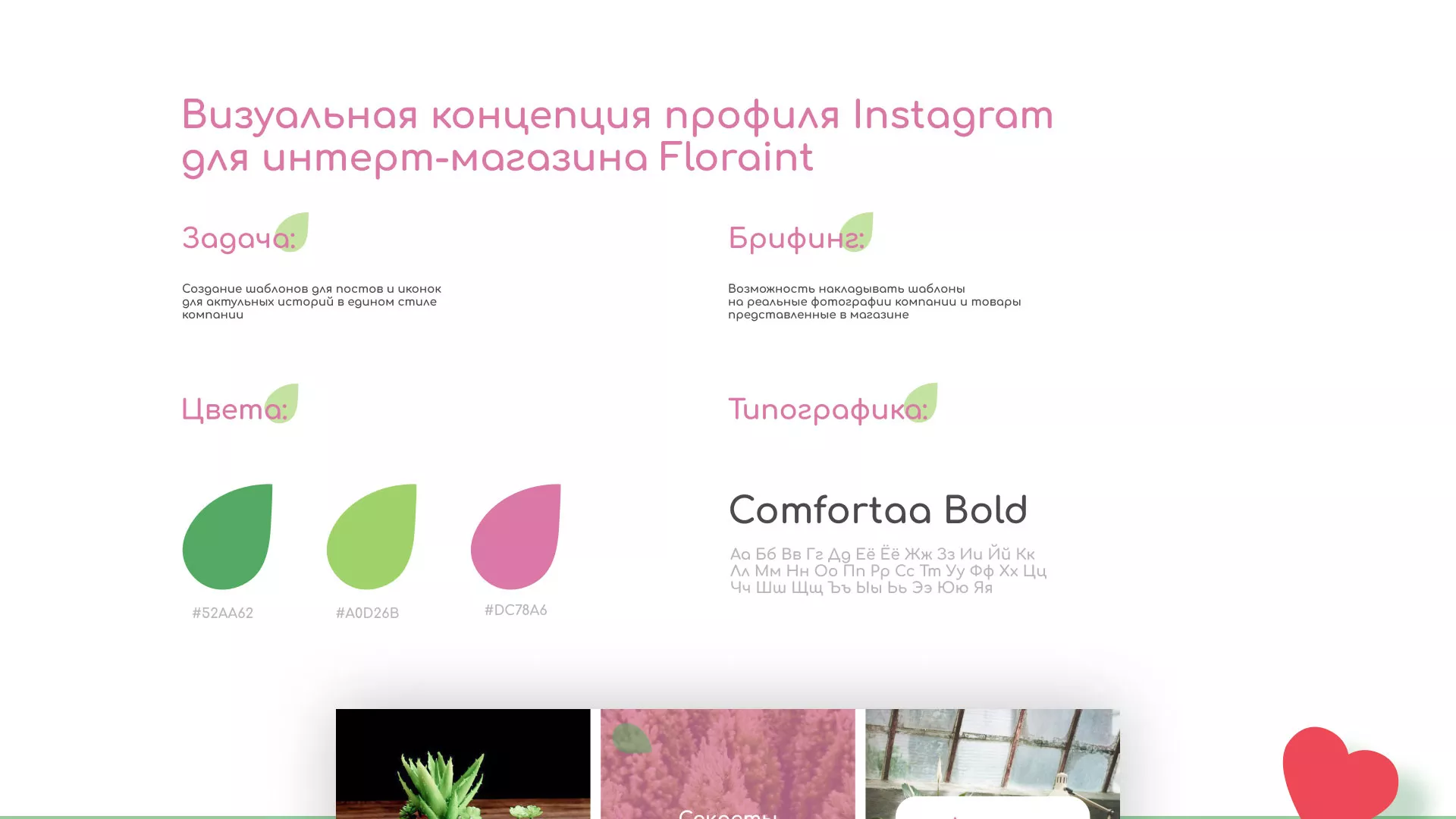 Разработка оформления профиля Instagram для магазина «Floraint» в Соколе