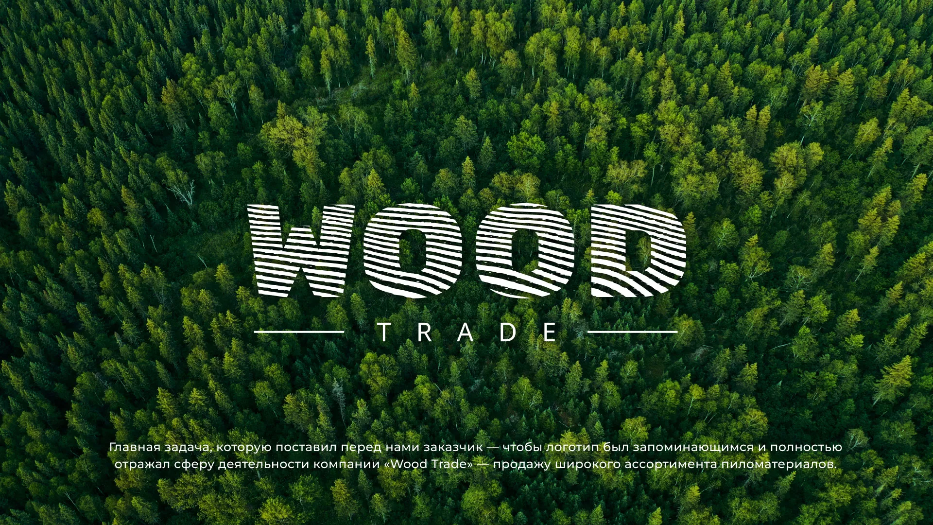 Разработка логотипа для компании «Wood Trade» в Соколе