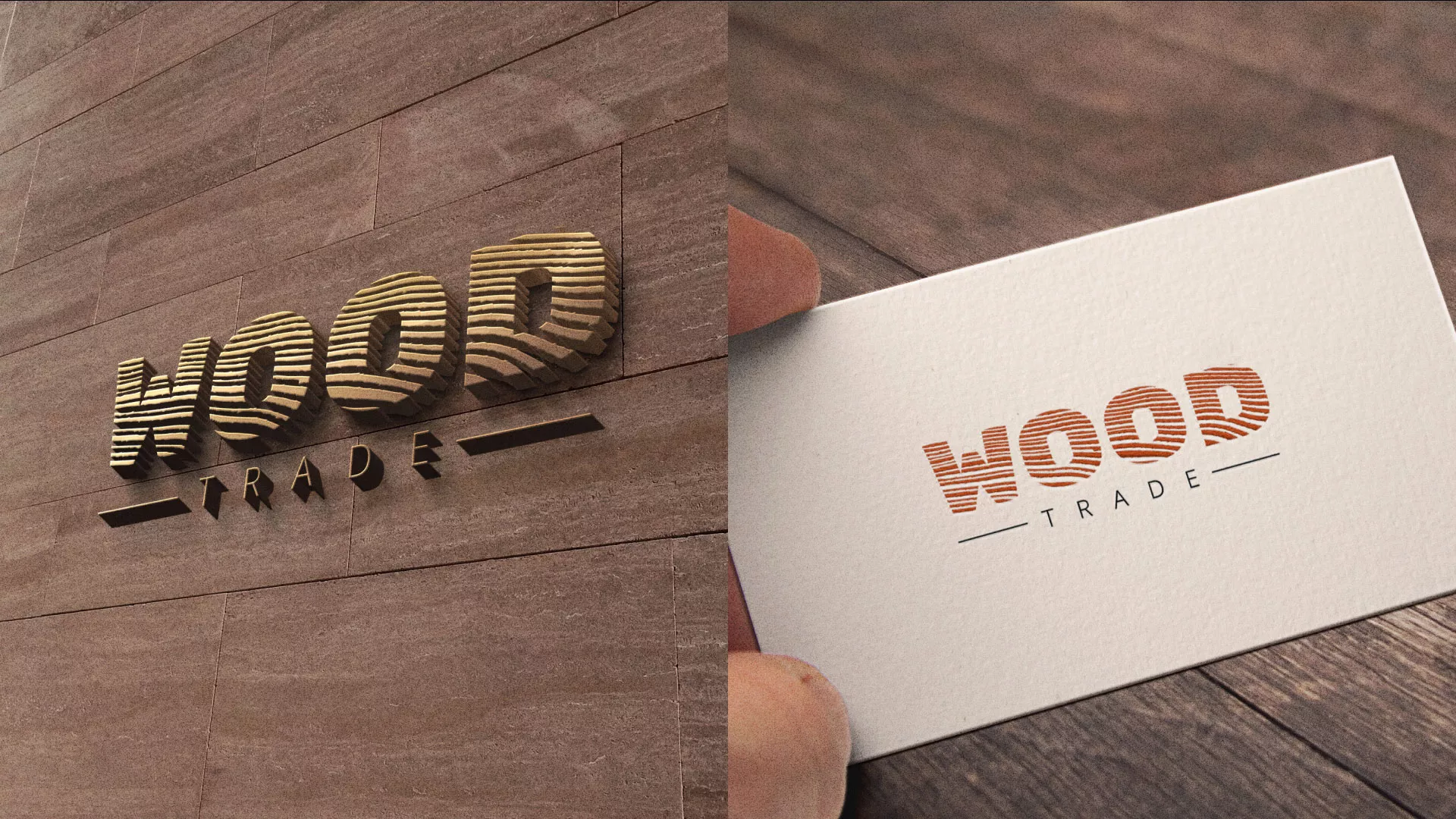 Разработка логотипа для компании «Wood Trade» в Соколе
