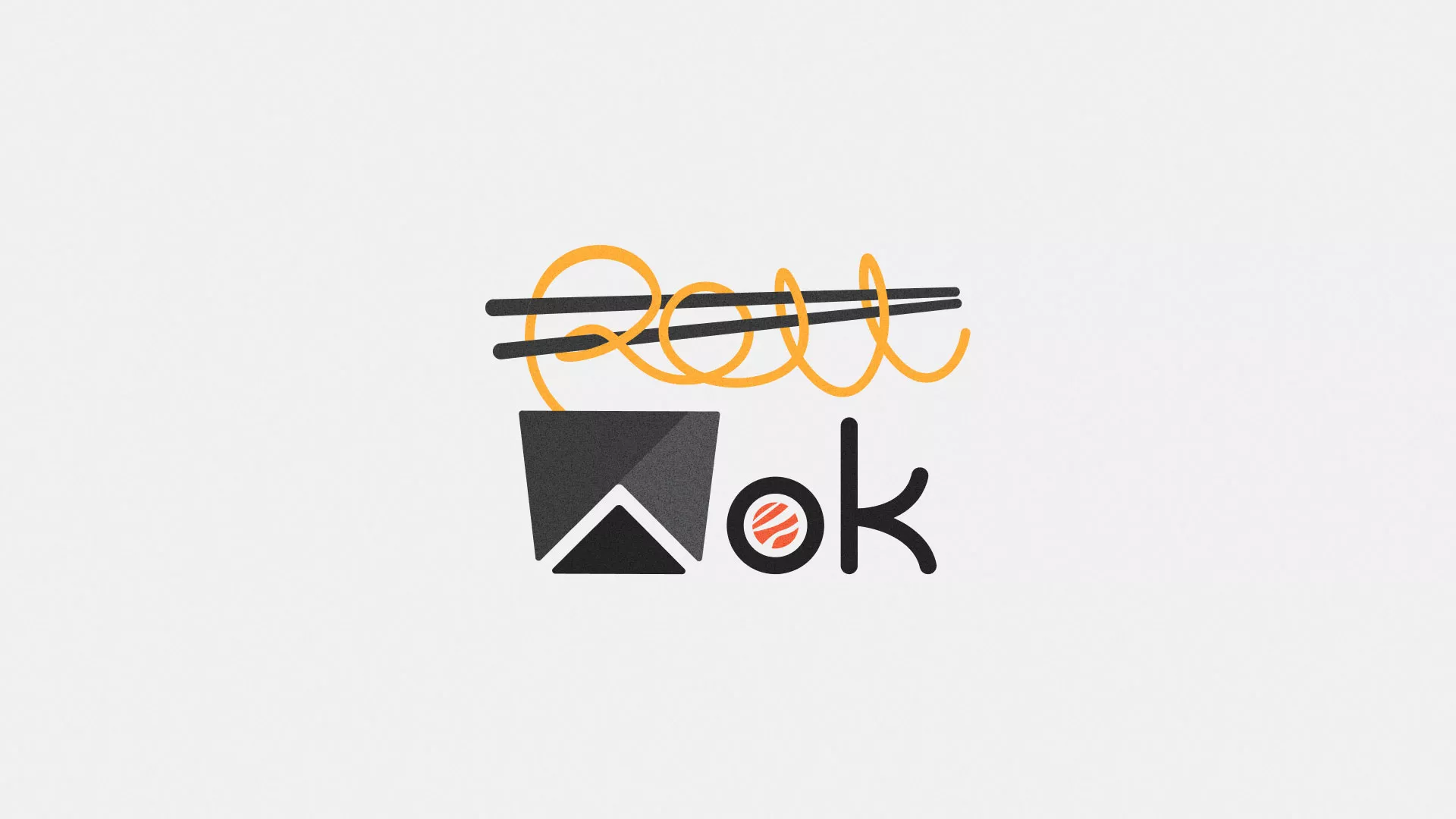 Разработка логотипа в Соколе для суши-бара «Roll Wok Club» Разработка логотипа в Соколе для суши-бара «Roll Wok Club»