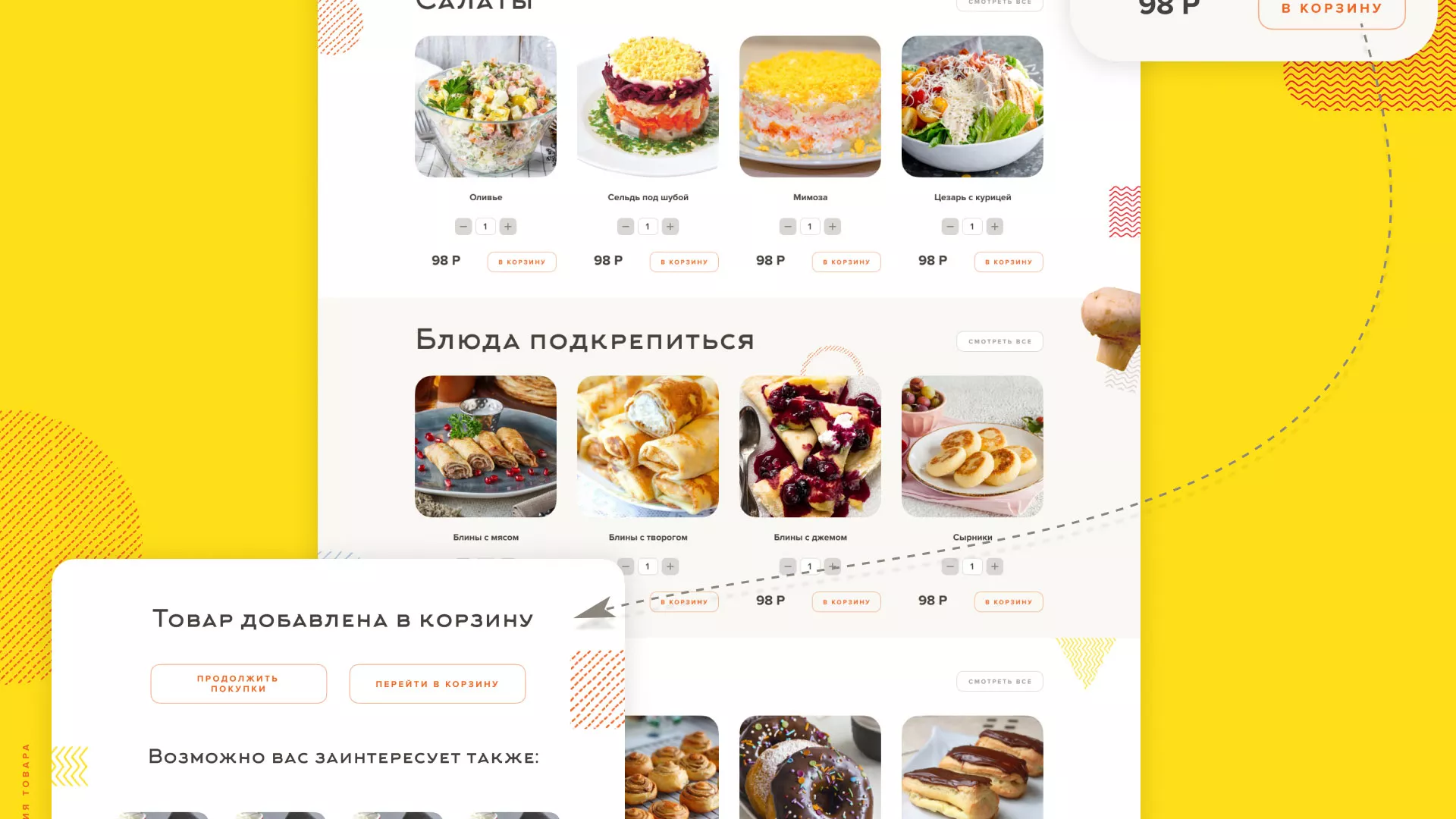 Разработка сайта кафе-столовой «Суп-Мясо-Салат» в Соколе